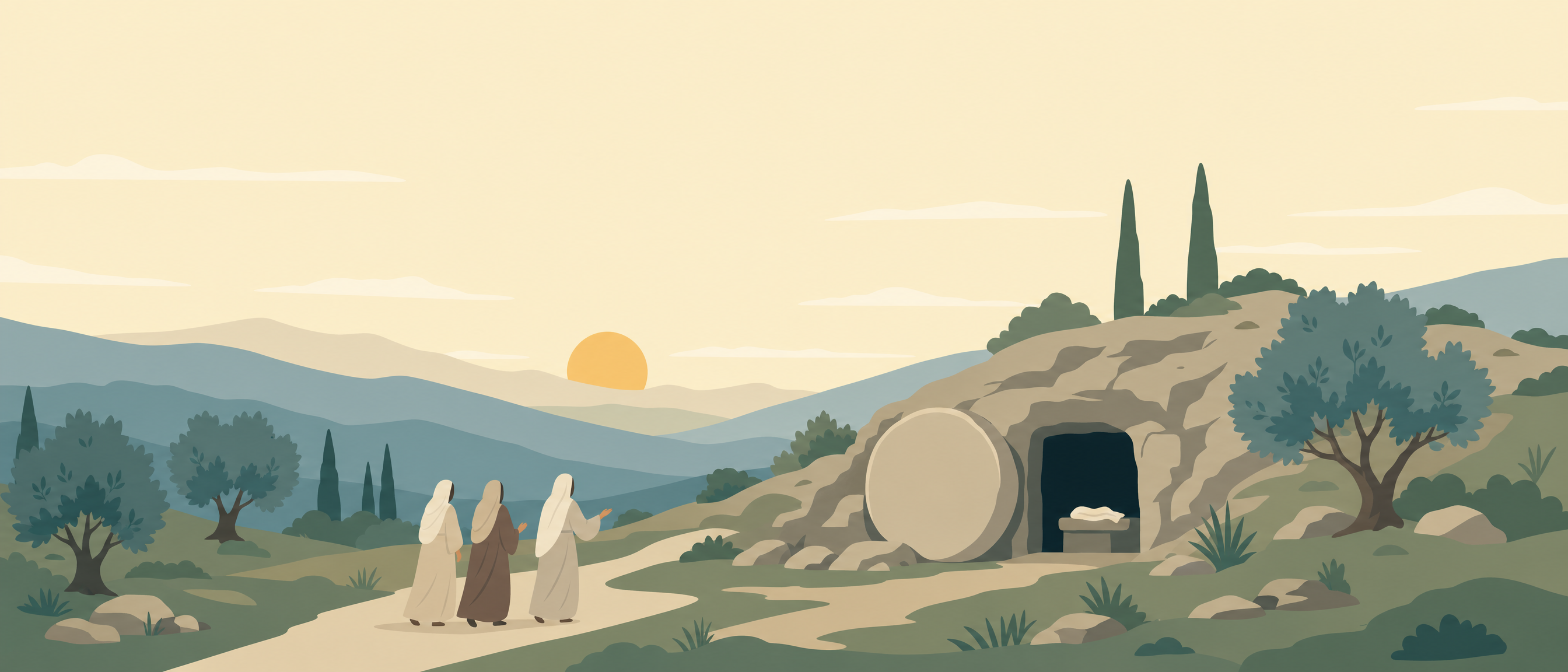 The Empty Tomb & Easter Dawn by Sacred Panorama Collection